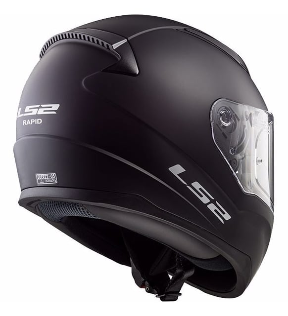 LS2 RAPID MAT SİYAH KAPALI KASK - Resim 2