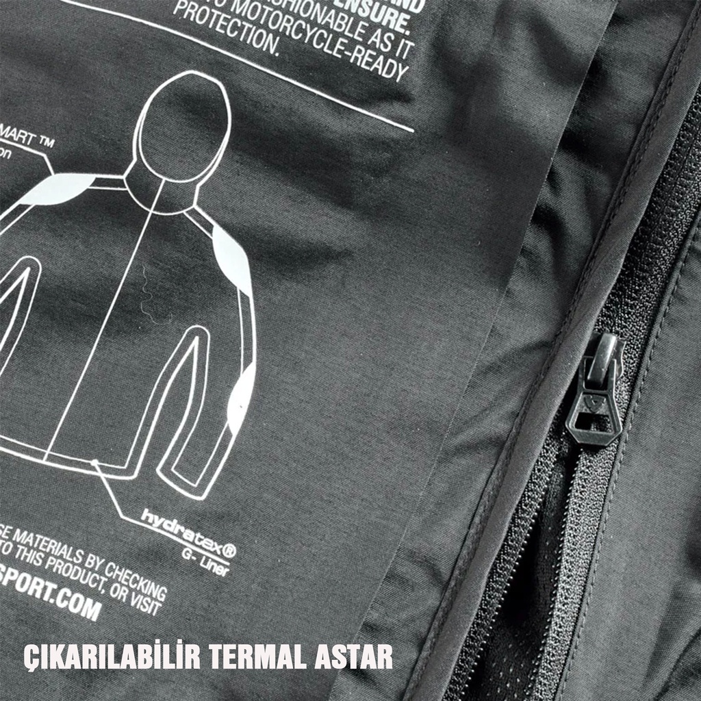 REVIT VOLTIAC 3 H2O SİYAH-GRİ MEVSİMLİK MONT - Resim 3