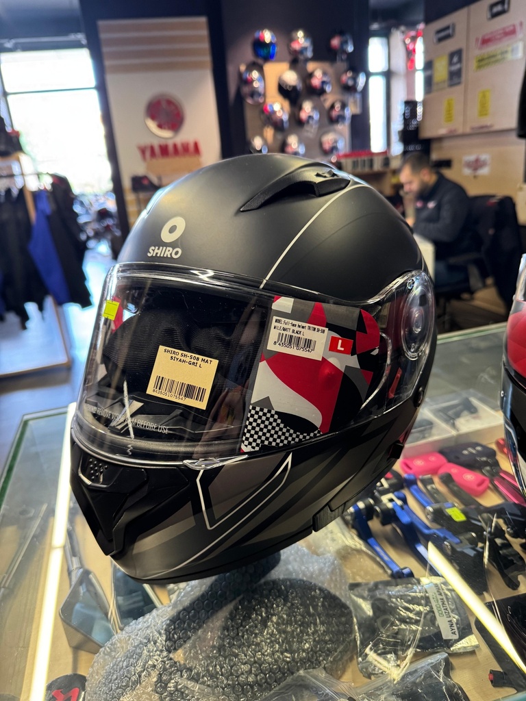 SHIRO SH-508 TRITON ÇENE AÇILIR KASK - Resim 2