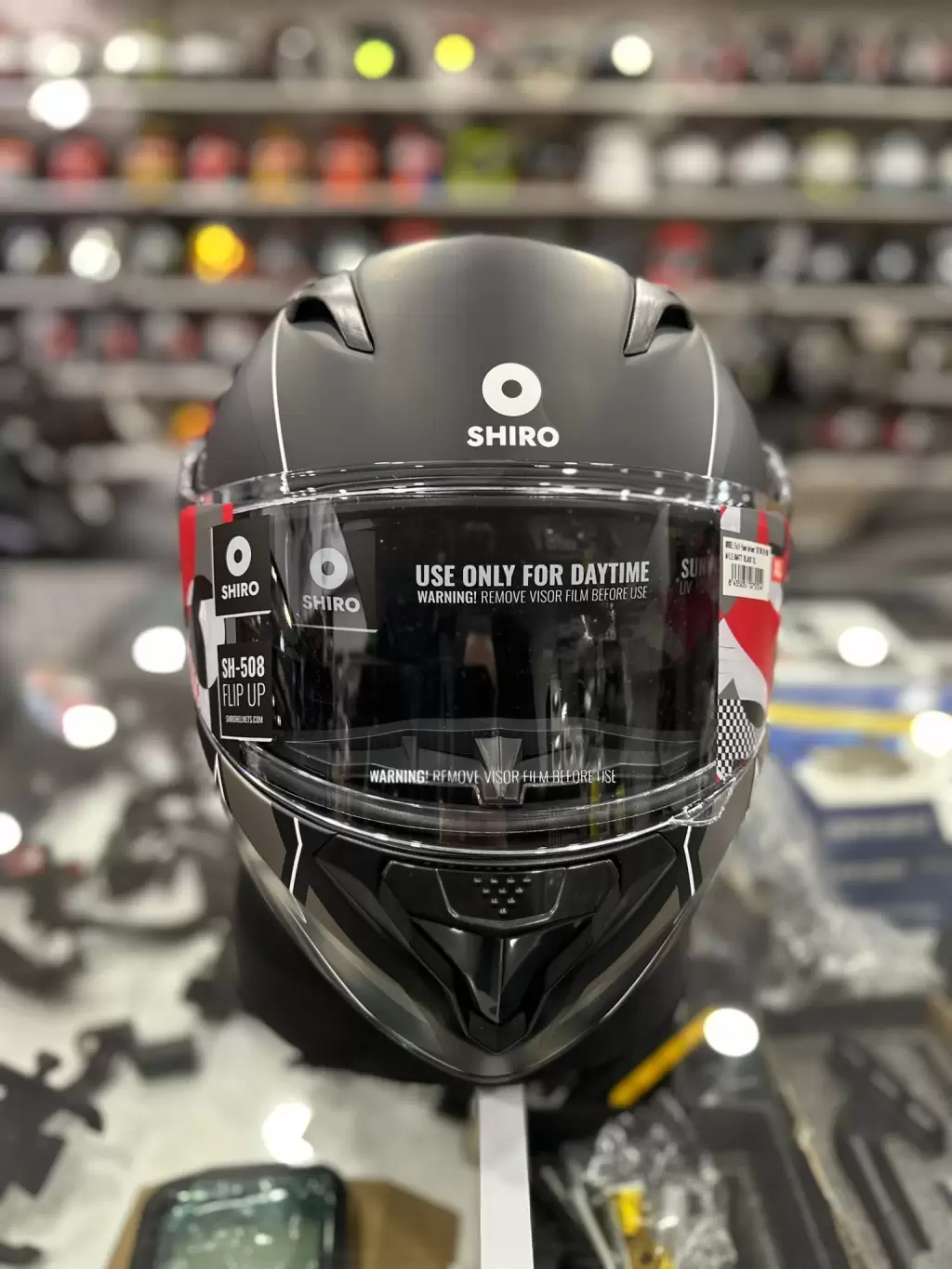 SHIRO SH-508 TRITON ÇENE AÇILIR KASK - Resim 2