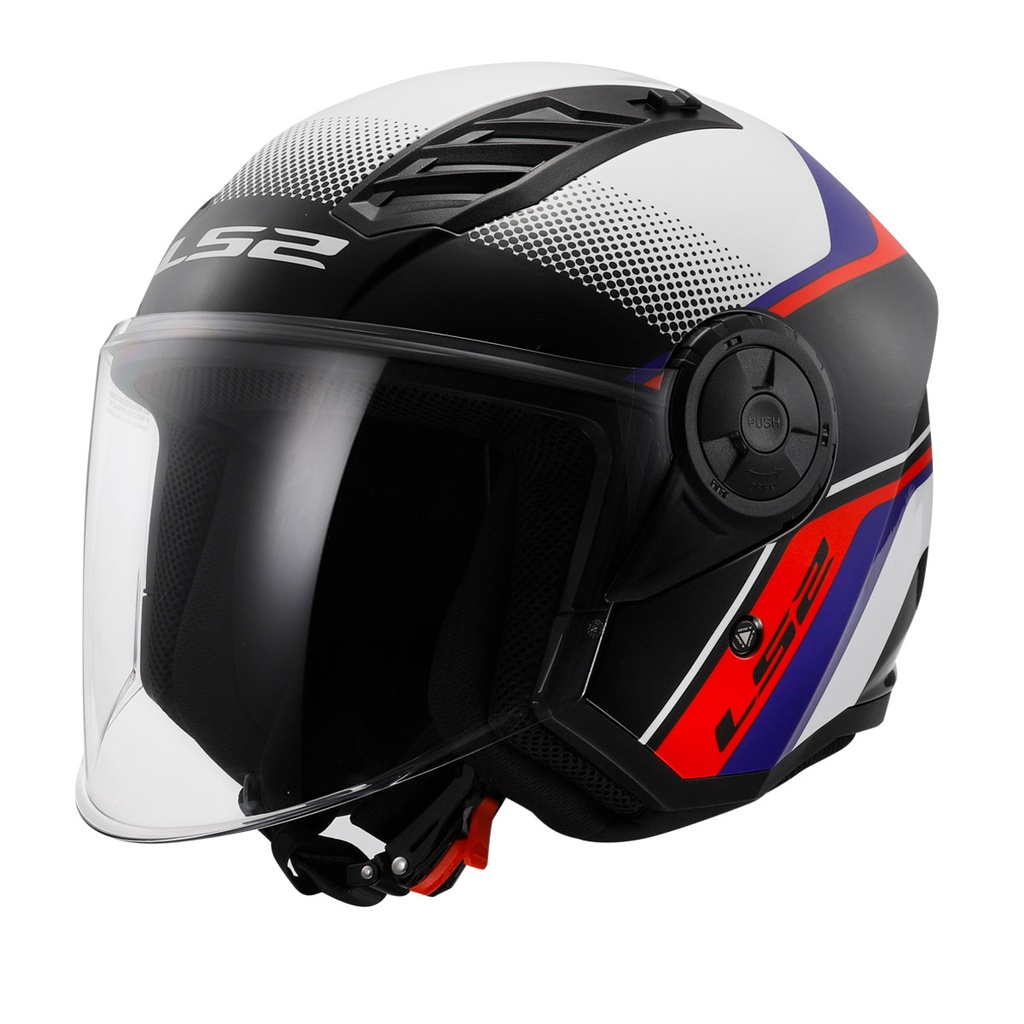 LS2 AIRFLOW 2 RUSH MAVİ-BEYAZ AÇIK KASK