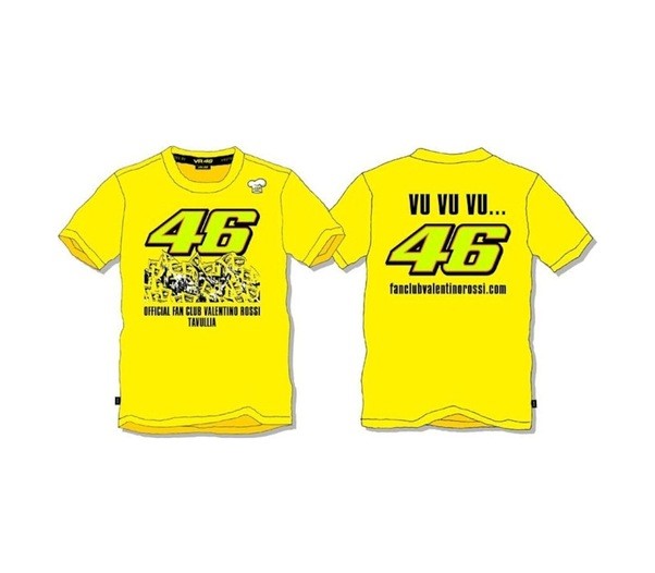 VR46 OFFİCİAL FAN CLUB KISA KOL TSHİRT SARI