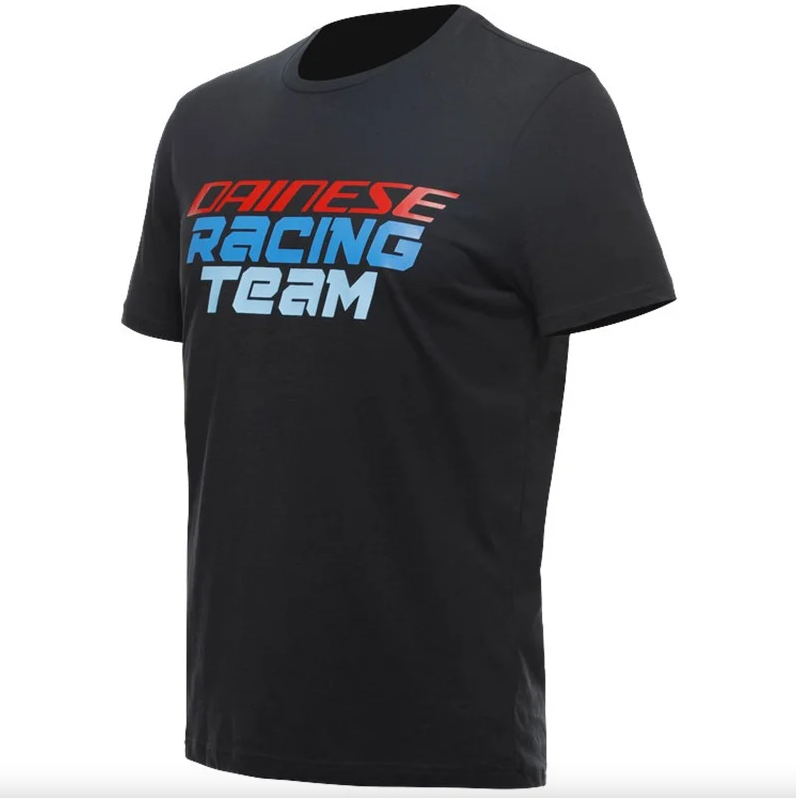DAİNESE RACİNG TEAM SİYAH BİSİKLET YAKA KISAKOL TSHIRT 
