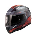 LS2 RAPID XTREET MAT SİYAH-KIRMIZI KASK 