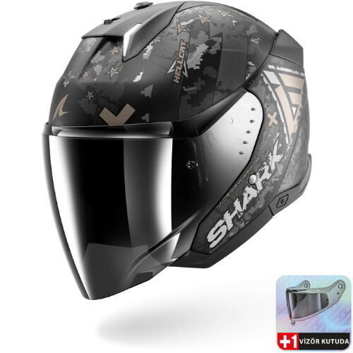 SHARK SKWAL İ3 JET HELLCAT MAT AÇIK KASK