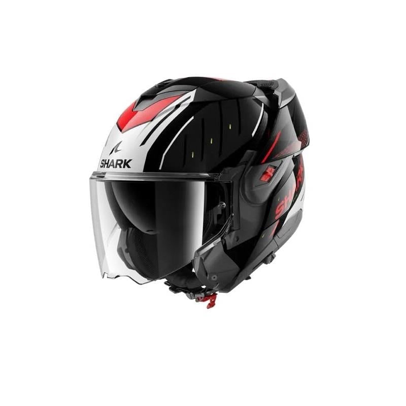 SHARK OXO RYDGER ÇENE AÇILIR SİYAH KIRMIZI KASK