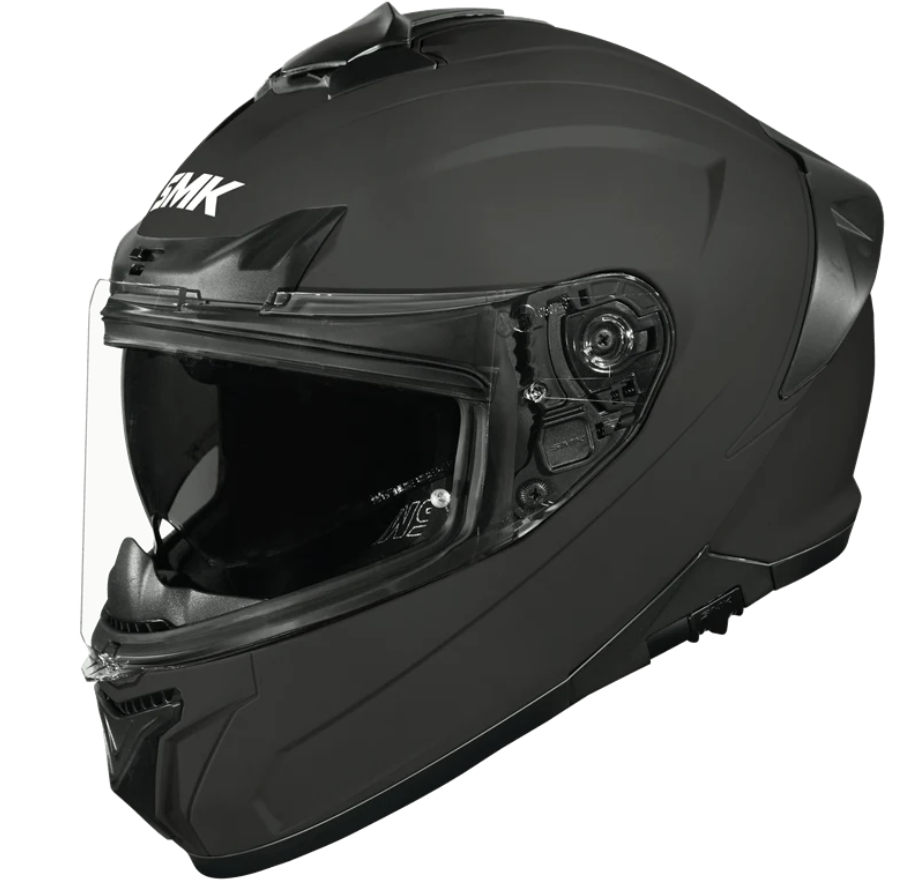 SMK TYPHOON SOLID MAT SİYAH KASK 
