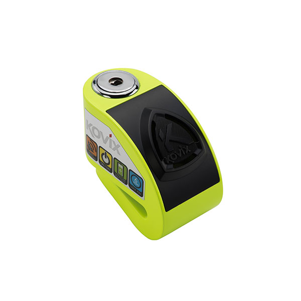 KOVIX KD6-FG ALARMLI DİSK KİLİT NEON SARI 