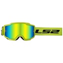 LS2 CHARGER GOGGLES MOTOKROS GÖZLÜK IRIDIUM CAMLI NEON SARI 