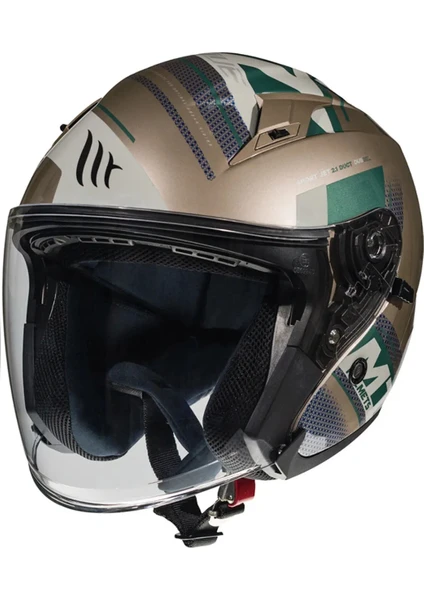 MT AVENUE SİDEWAY GOLD GÜNEŞ VİZÖRLÜ YARIM KASK