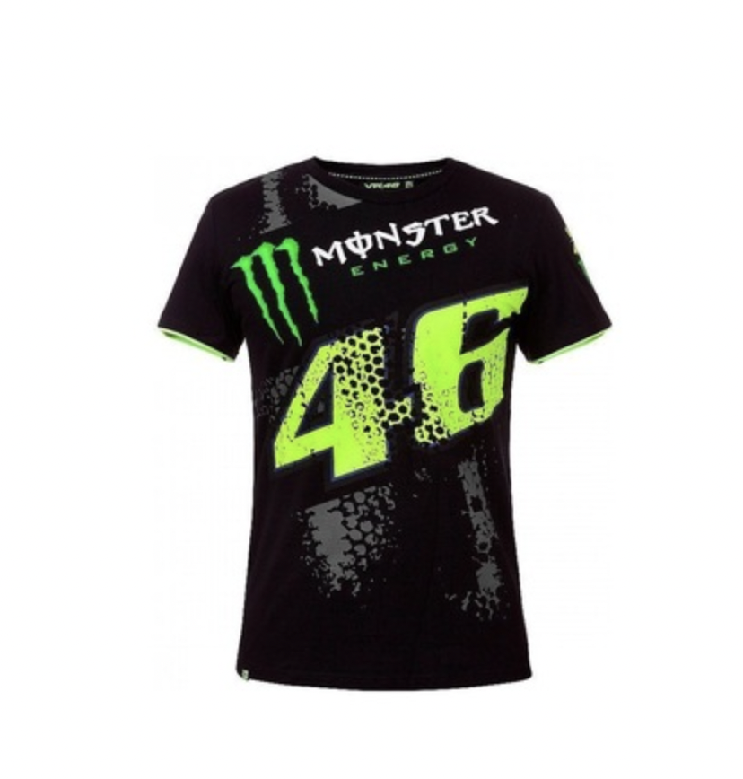 VR46 MONSTER SİYAH KISA KOL TSHİRT 