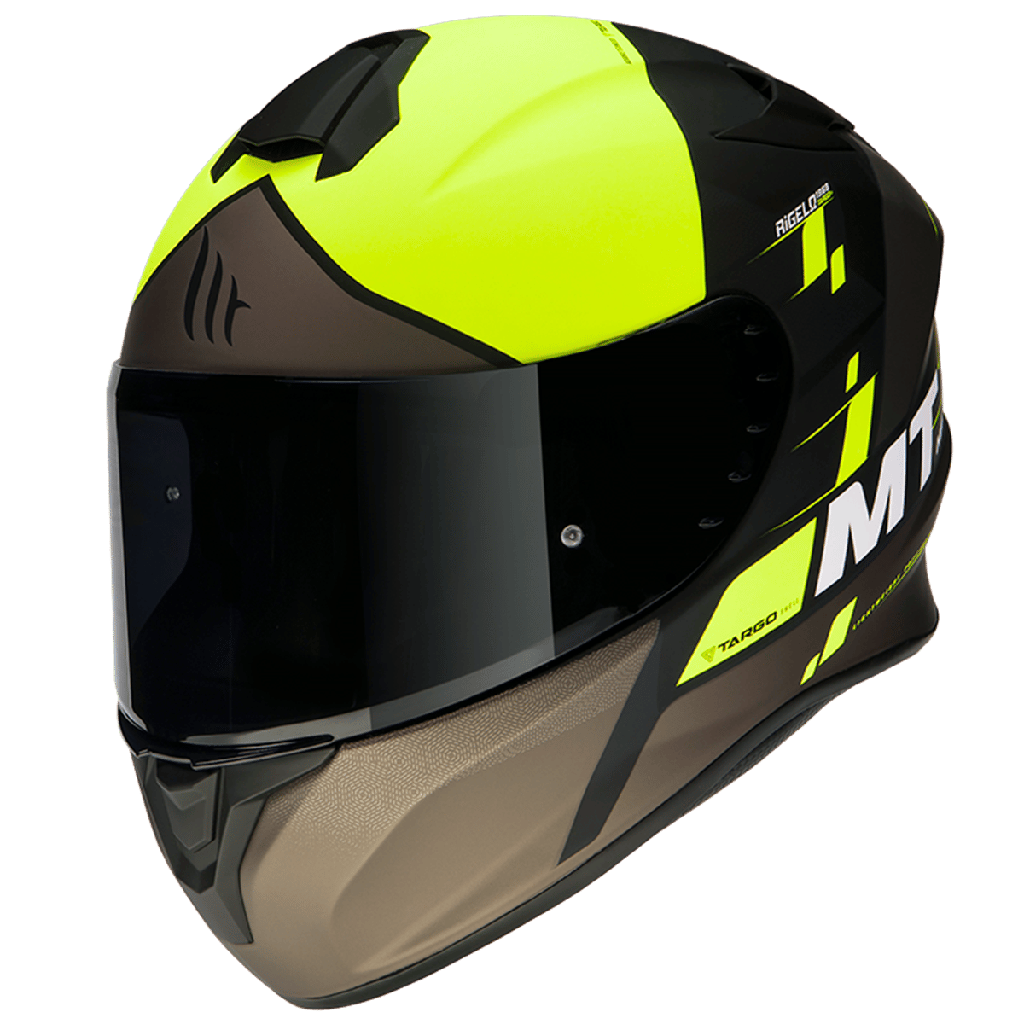 MT TARGO RİGEL MAT GRİ NEON KAPALI KASK 