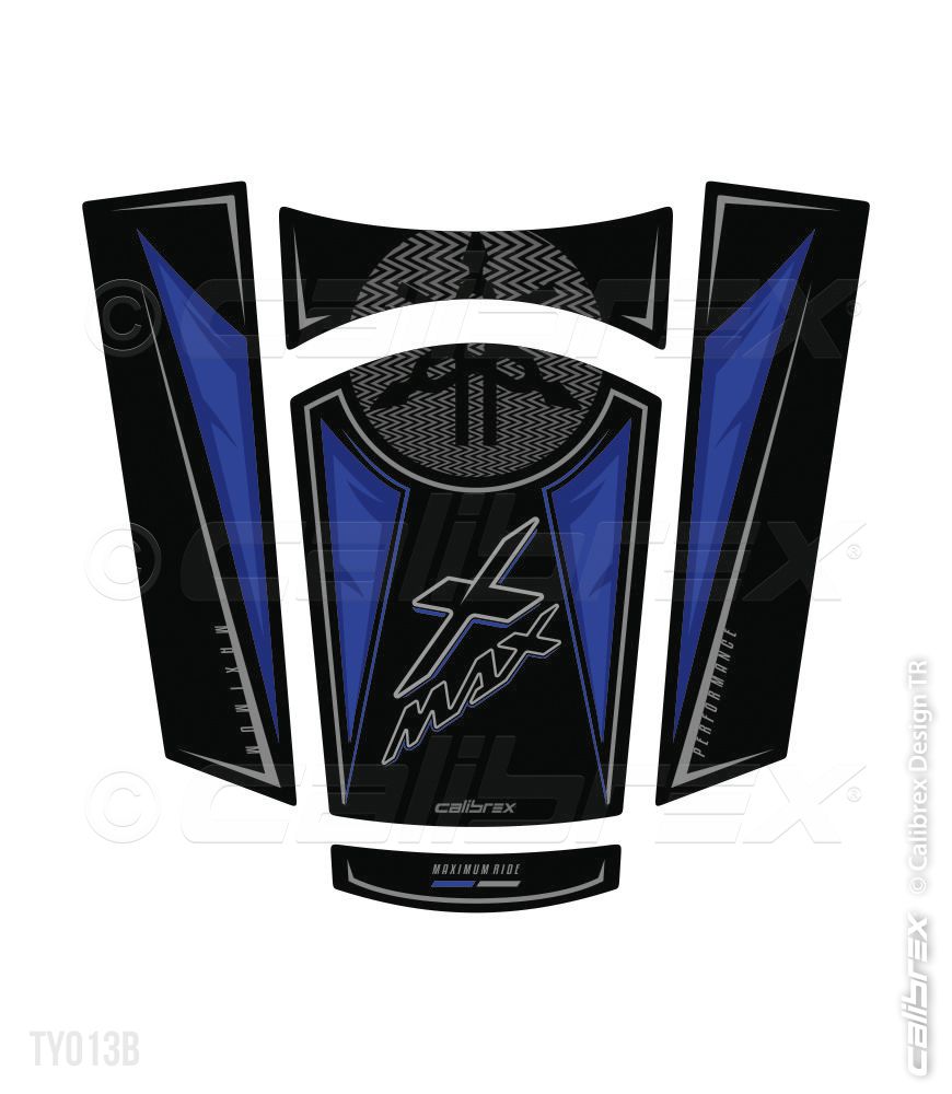 YAMAHA XMAX 250 300 TANKPAD 2018-2023 CALİBREX MAVİ TY013B
