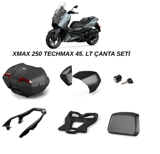 XMAX 250 300 TECHMAX 45 LT. ARKA ÇANTA SETİ 2024-2026
