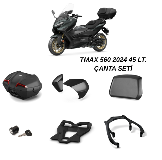 YAMAHA TMAX 560 TECHMAX 45 LT ARKA ÇANTA SETİ 2022-2024