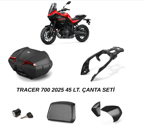 YAMAHA TRACER 7 ARKA ÇANTA SETİ 45 LT. 2025-2026