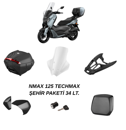 YAMAHA NMAX 125 TECHMAX ŞEHİR PAKETİ 2025-2026