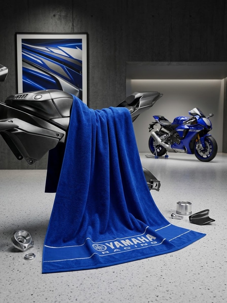 YAMAHA RACİNG PLAJ HAVLUSU MAVİ 