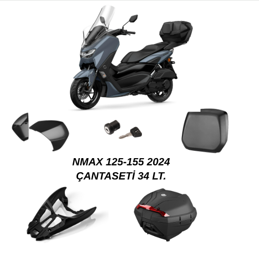 YAMAHA NMAX 125 155 34 LT. ARKA ÇANTA SETİ 2021-2025 