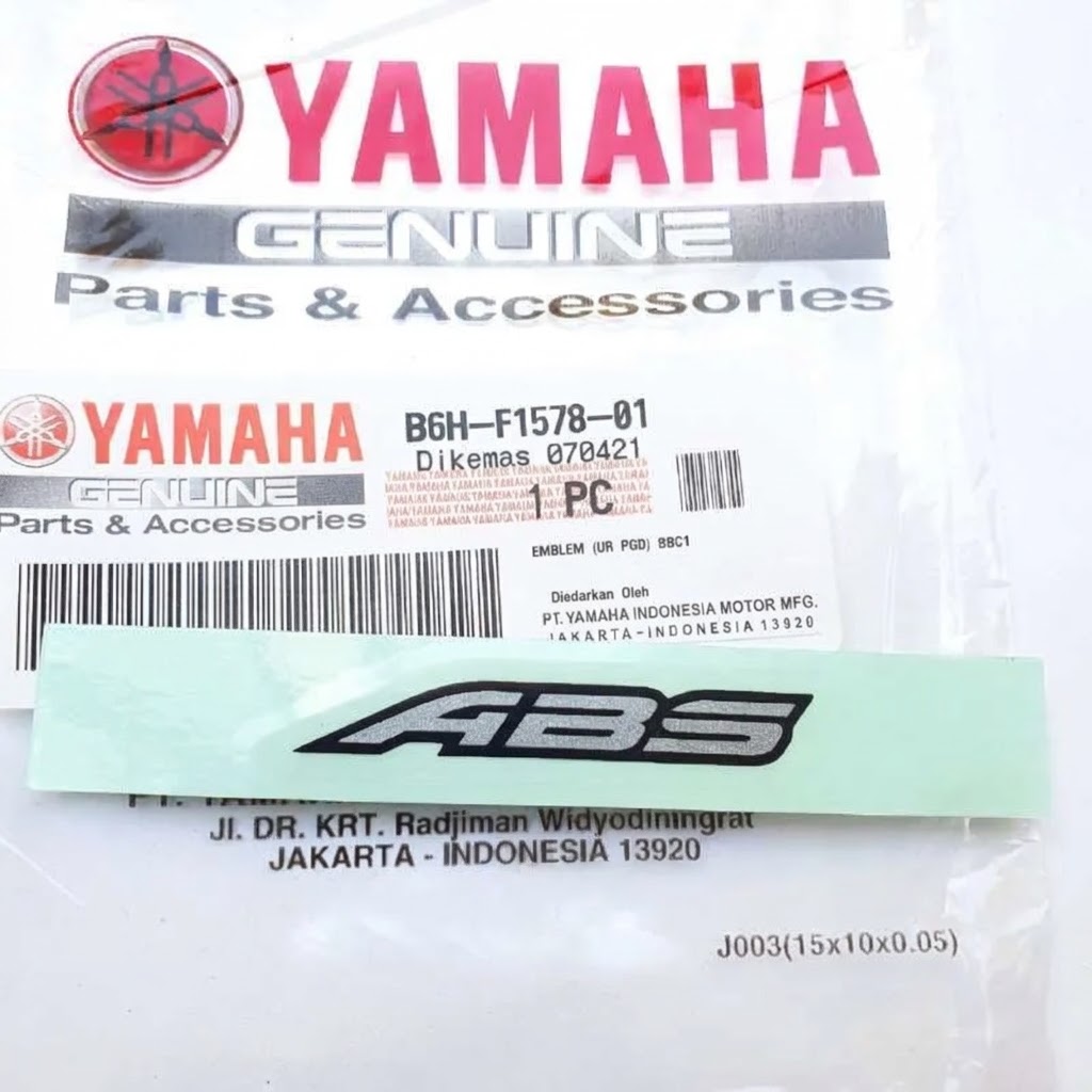 YAMAHA NMAX 125 NMAX 155 ÖN ÇAMURLUK ABS YAZI STİCKER 2021-2024