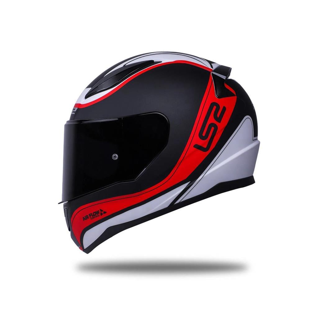 LS2 RAPID DEEPER KIRMIZI-SİYAH KAPALI KASK