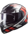 LS2 FF320 STREAM EVO LOOP SİYAH-KIRMIZI KAPALI KASK