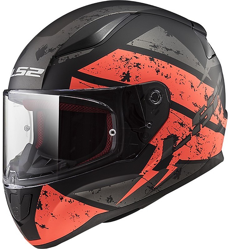 LS2 RAPID DEADBOLT KIRMIZI-SİYAH KAPALI KASK