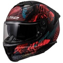 LS2 STREAM 2 JUNGLE MAT SİYAH-MAVİ-PEMBE KAPALI KASK