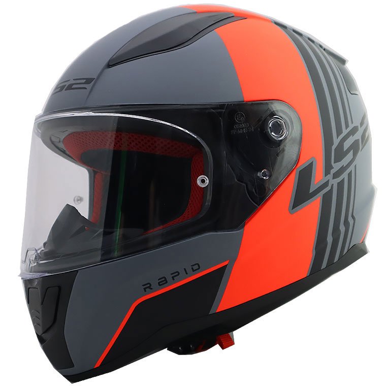 LS2 RAPID MULTIPLY MAT GRİ-TURUNCU KAPALI KASK