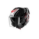 SHARK OXO RYDGER ÇENE AÇILIR SİYAH KIRMIZI KASK