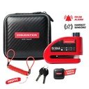 KNMASTER DL506A 6mm ALARMLI DİSK KİLİDİ | HATIRLATMA KABLOSU VE TAŞIMA ÇANTASI HEDİYE 