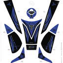 YAMAHA MT-25 DEPO DİZ KUYRUK KORUMA PAD FULL SET CALİBREX KIRMIZI XY520B