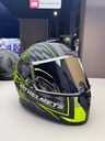  MT THUNDER MAT SİYAH NEON KASK 