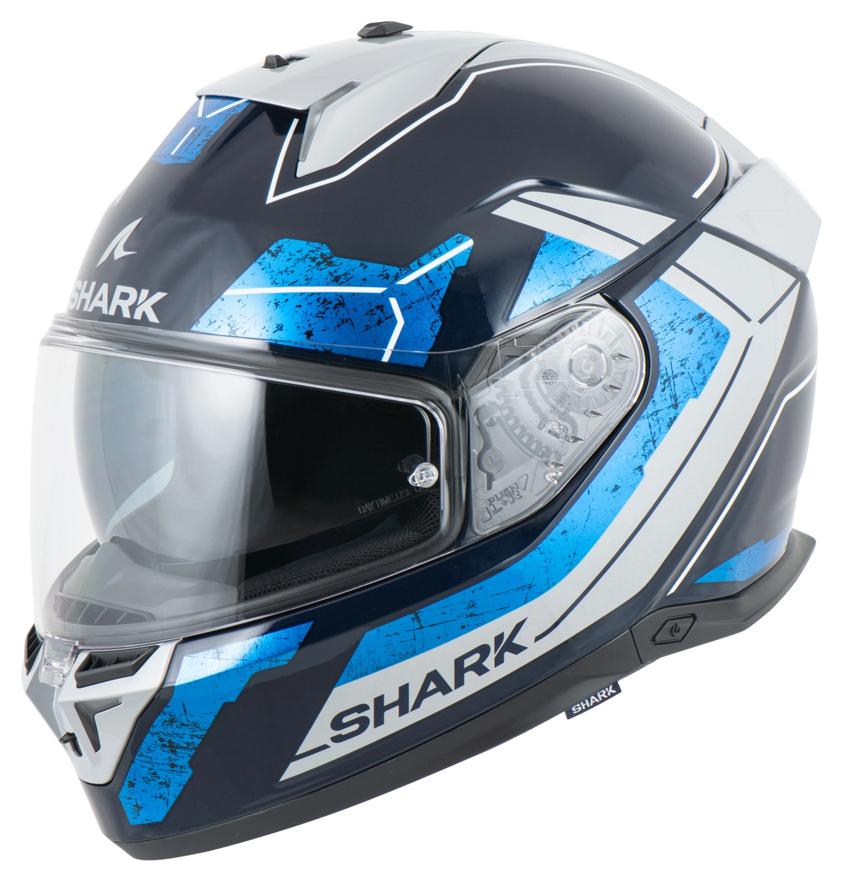 SHARK SKWAL İ3 RHAD MAVİ GRİ KAPALI KASK