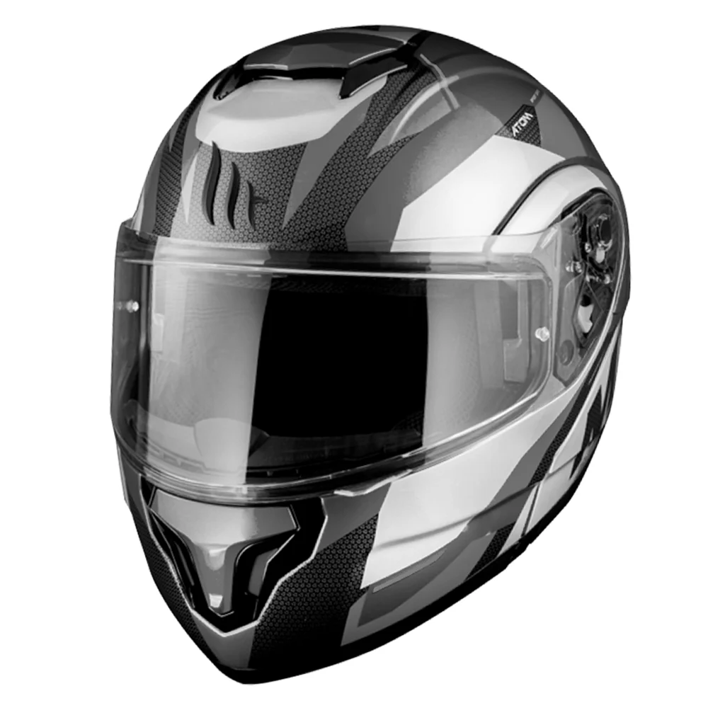 MT ATOM MAT GRİ GÜNEŞ VİZÖRLÜ ÇENE AÇILIR KASK